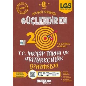 Ankara Yayıncılık 8. Sınıf Lgs Tc İnkılap Tarihi Ve Atatürkçülük Güçlendiren 20 Deneme
