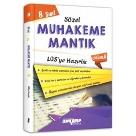 Ankara Yayıncılık 8. Sınıf LGS ye Hazırlık Sözel Muhakeme Mantık Soru Bankası