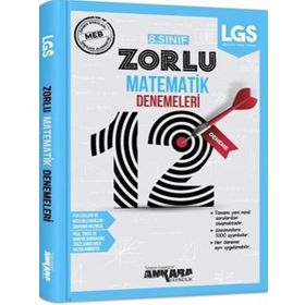 Ankara Yayıncılık 8. Sınıf Matematik 12 Zorlu Deneme