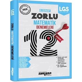 Ankara Yayıncılık 8. Sınıf Matematik 12 Zorlu Deneme
