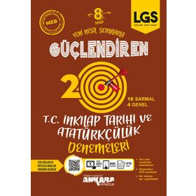 Ankara Yayıncılık 8. Sınıf T.C. Inkılap Tarihi ve Atatürkçülük 20 Güçlendiren Denemeleri