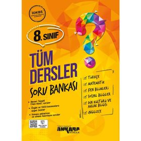 Ankara Yayıncılık 8. Sınıf Tüm Dersler Soru Bankası