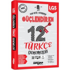 Ankara Yayıncılık 8. Sınıf Türkçe 12 Güçlendiren Denemeleri