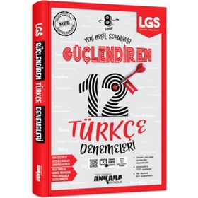 Ankara Yayıncılık 8. Sınıf Türkçe 12 Güçlendiren Denemeleri