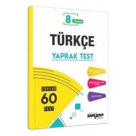 Ankara Yayıncılık 8. Sınıf Türkçe Yaprak Test