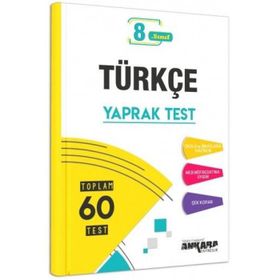 Ankara Yayıncılık 8. Sınıf Türkçe Yaprak Test