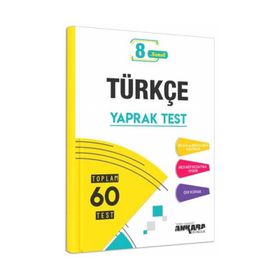 Ankara Yayıncılık 8. Sınıf Türkçe Yaprak Test