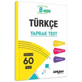 Ankara Yayıncılık 8. Sınıf Türkçe Yaprak Test