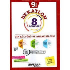 Ankara Yayıncılık 9. Sınıf Din Kültürü ve Ahlak Bilgisi Dekatlon 8 Deneme