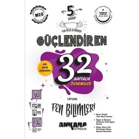 Ankara Yayıncılık Ankara 5. Sınıf Fen Bilimleri Güçlendiren 32 Haftalık Denemeleri