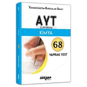 Ankara Yayıncılık AYT 2. Oturum Kimya 68 Yaprak Test