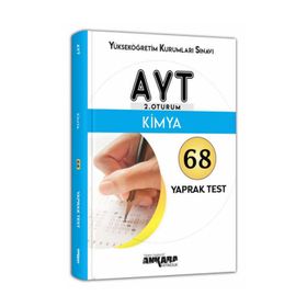 Ankara Yayıncılık AYT 2. Oturum Kimya 68 Yaprak Test