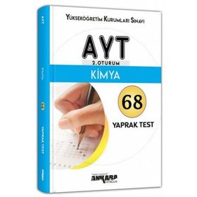 Ankara Yayıncılık AYT 2. Oturum Kimya 68 Yaprak Test