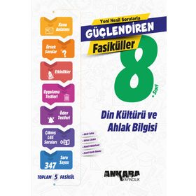 Ankara Yayıncılık LGS 8. Sınıf Din Kültürü ve Ahlak Bilgisi Güçlendiren Set Fasiküller