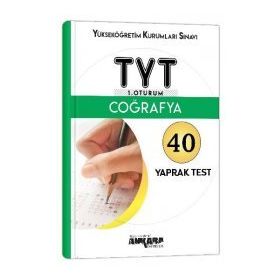 Ankara Yayıncılık Tyt Coğrafya 40 Yaprak Test