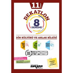 Ankara Yayınları - 2021-2022 11. Sınıf Din Kültürü Dekatlon 8 Deneme
