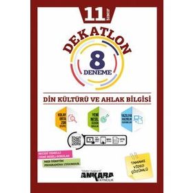 Ankara Yayınları - 2021-2022 11. Sınıf Din Kültürü Dekatlon 8 Deneme