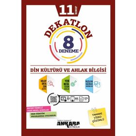 Ankara Yayınları - 2021-2022 11. Sınıf Din Kültürü Dekatlon 8 Deneme