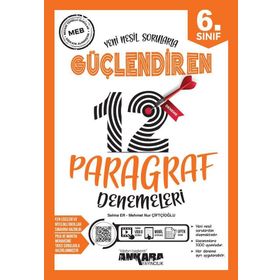 Ankara Yayınları - 6. Sınıf Paragraf Güçlendiren 12 Deneme
