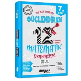 Ankara Yayınları 7. Sınıf Güçlendiren Matematik 12 Deneme Sınavı
