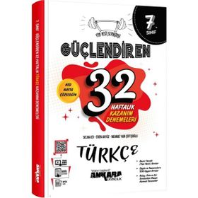 Ankara Yayınları 7. Sınıf Türkçe 32 Hafta Kazanım Denemeleri