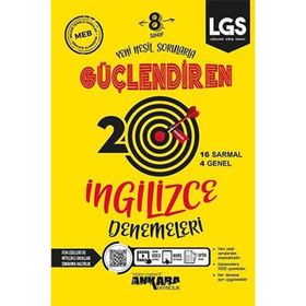 Ankara Yayınları 8. Sınıf İngilizce 20 Güçlendiren Deneme