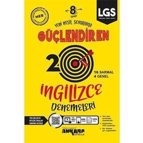 Ankara Yayınları 8. Sınıf İngilizce 20 Güçlendiren Deneme