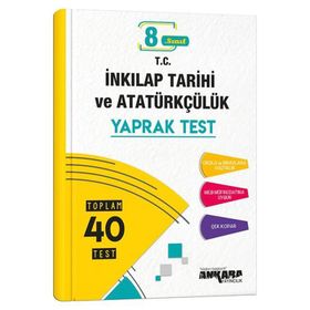 Ankara Yayınları 8.Sınıf LGS T.C. İnkılap Tarihi 40 Yaprak Test