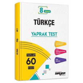 Ankara Yayınları 8. Sınıf Türkçe 60 Yaprak Test