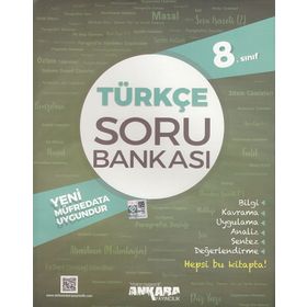 Ankara Yayınları 8. Sınıf Türkçe Güçlendiren Soru Bankası