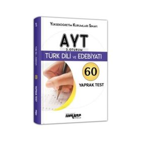 Ankara Yayınları AYT Türk Dili ve Edebiyat 60 Yaprak Test