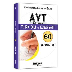 Ankara Yayınları AYT Türk Dili ve Edebiyat 60 Yaprak Test