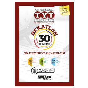 Ankara Yayınları Tyt Din Kültürü Dekatlon 30'lu Deneme Soru Bankası