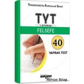 Ankara Yayınları TYT Felsefe 40 Yaprak Test