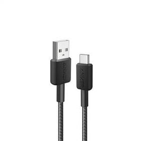 Anker 322 USB-C to USB-A 1.8 m 30W Siyah Şarj Data Kablosu