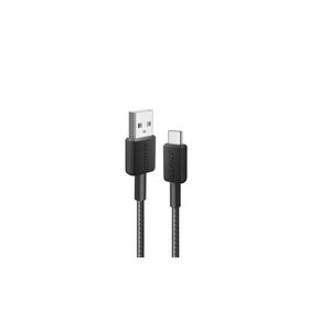 Anker 322 USB-C to USB-A 1.8 m 30W Siyah Şarj Data Kablosu