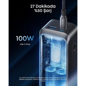 Anker Prime A110B Siyah 20.100 mAh 220 W LED Ekran Taşınabilir Powerbank