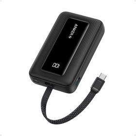 Anker Zolo 10K 30W Dahili USB-C Kablo Siyah Powerbank