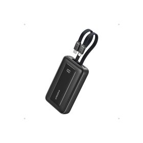 Anker Zolo 10K 30W Dahili USB-C+Lightning Kablo Siyah Powerbank