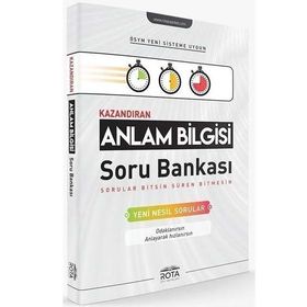 Anlam Bilgisi Kazandıran Soru Bankası Rty Rota Yayınları