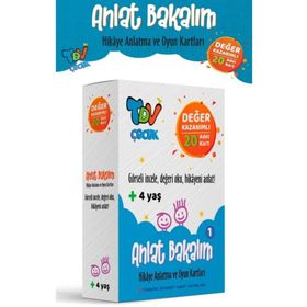 Anlat Bakalım 1 Hikaye Anlatma ve Oyun Kartları Değer Kazanımlı 20 Kart - Diyanet Vakfı Yayınları