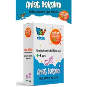 Anlat Bakalım 1 Hikaye Anlatma ve Oyun Kartları Değer Kazanımlı 20 Kart - Diyanet Vakfı Yayınları