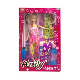 Anlily 02252 Yedek Elbiseli Oyuncak Bebek