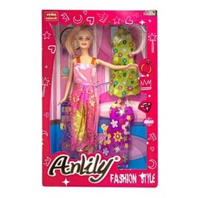 Anlily 02252 Yedek Elbiseli Oyuncak Bebek