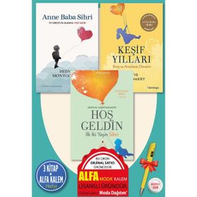 Anne Baba Sihri + Hoş Geldin: İlk İki Yaşın Sihri + Keşif Yılları Hedvig Montgomery 3'lü + Alfa Kalem