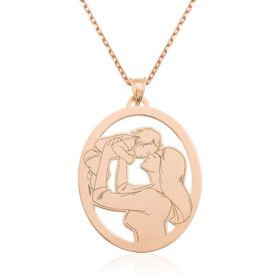 Anne&Bebek Rose Gümüş Kolye