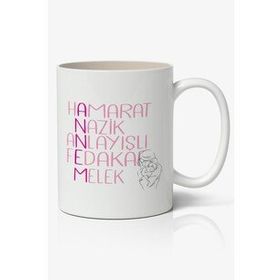 Annem Detaylı Yazılı Baskılı Kupa