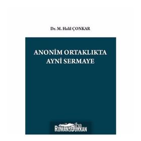 Anonim Ortaklıkta Ayni Sermaye - M. Halil Çonkar