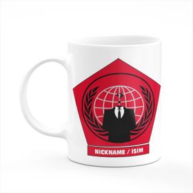 Anonymous Hacker İsme Özel Meslek Kupa Bardak