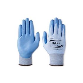Ansell 11-518 Hyflex Mavi Beyaz Mekanik ve Kesiklere Karşı Korumalı İş Eldiveni